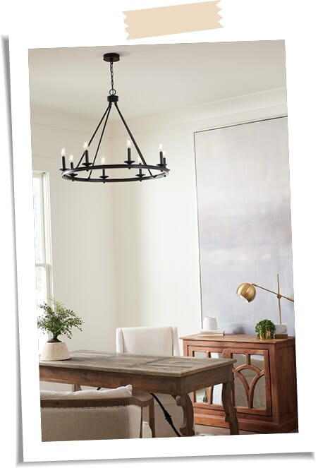 Chic Home Office - A Walk Through a Designer Home - LightsOnline Blog