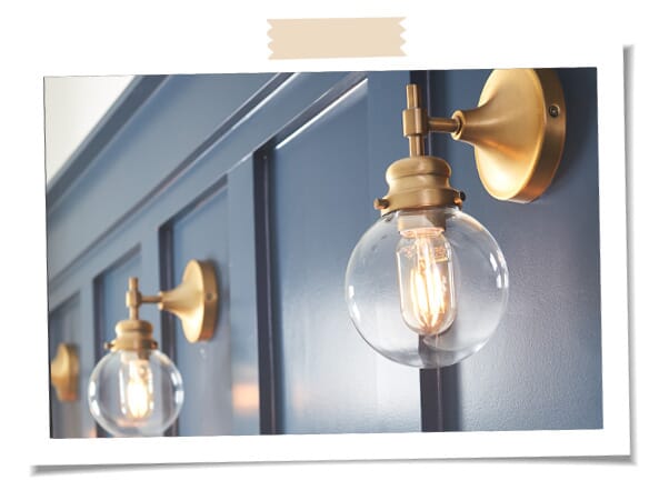 Stylish Mudroom - A Walk Through a Designer Home - LightsOnline Blog