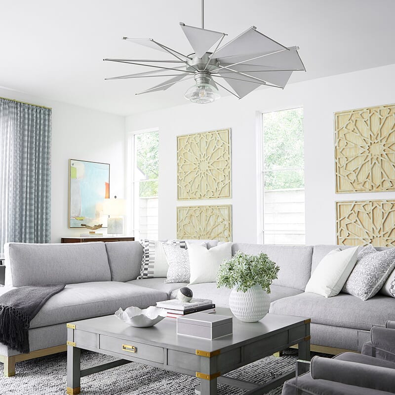Quorum Mykonos ceiling fan - Do ceiling fans work in the winter? - LightsOnline Blog