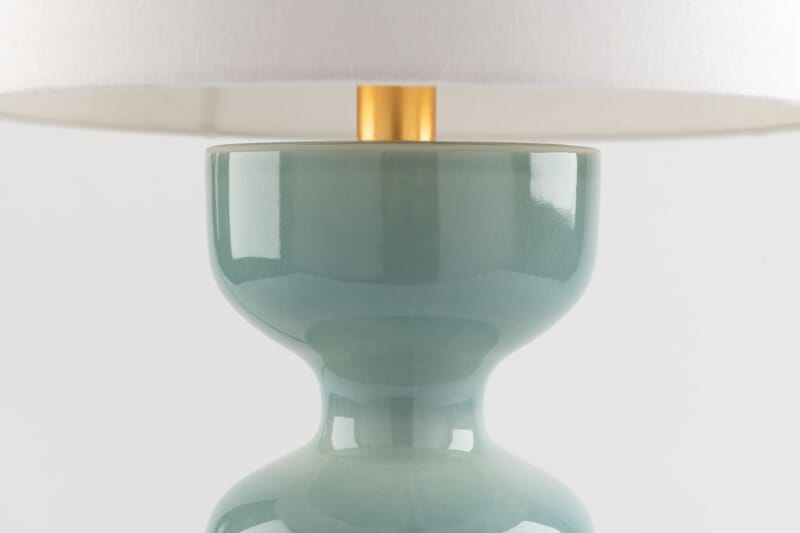 The Hudson Valley Locust Grove lampshade is lined inside and out with stitched, not glued, seams - An Interview with Brent Fields from Hudson Valley Lighting - LightsOnline Blog