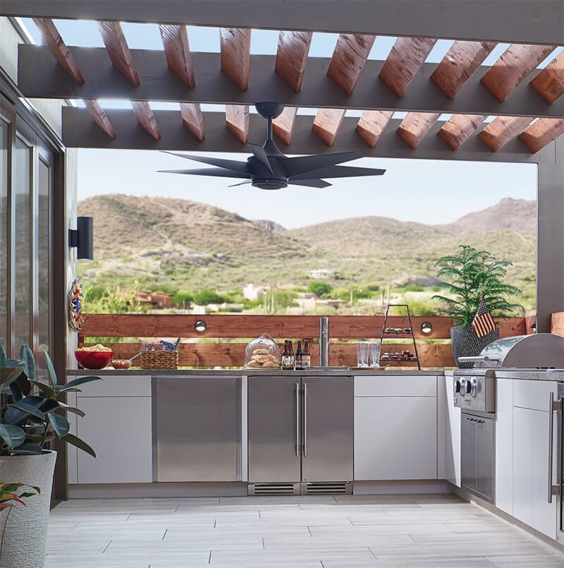 Outdoor Ceiling Fans - Summer Holidays at Home - LightsOnline.com