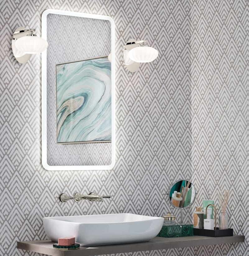Lighted bathroom mirror - Bath trends for 2020 - LightsOnline Blog