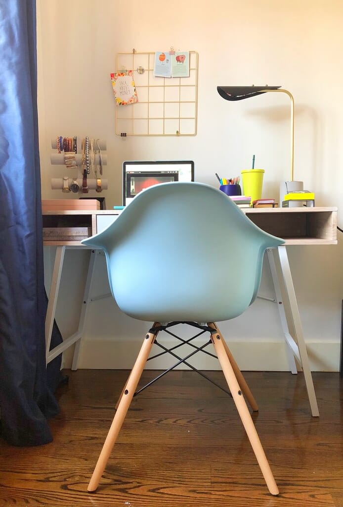 Creating a Home Schooling Area - LightsOnline Blog - Design and photography by Eri Sabalvoro. Photo provided by Hudson Valley Lighting Group.