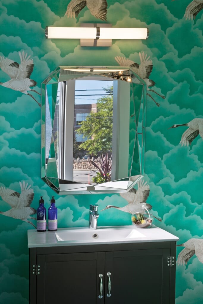 Use wallpaper to make a visual statement - New Year, New Beginnings: 4 Easy Home Decor Refresh Ideas - LightsOnline Blog