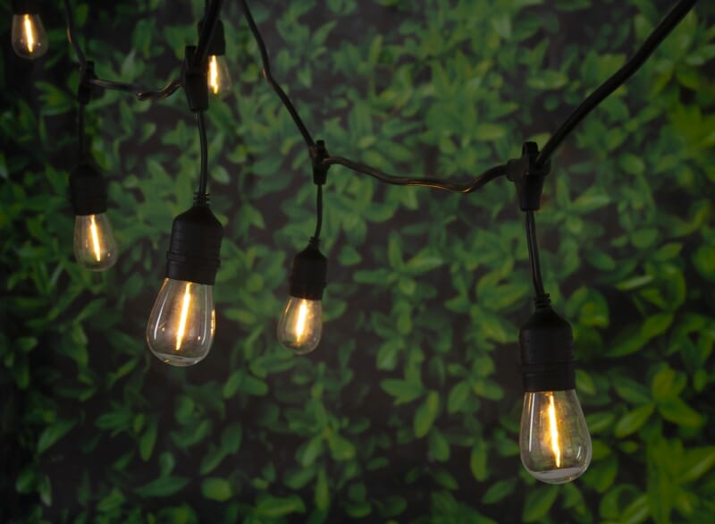 A strand of string lights - How to find the perfect sunroom lighting - LightsOnline Blog