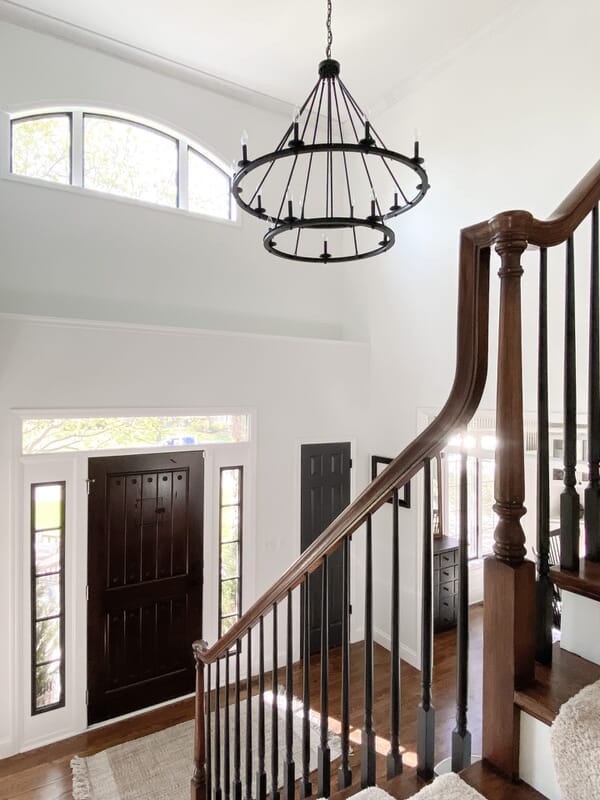 Light your foyer to create a great first impression.