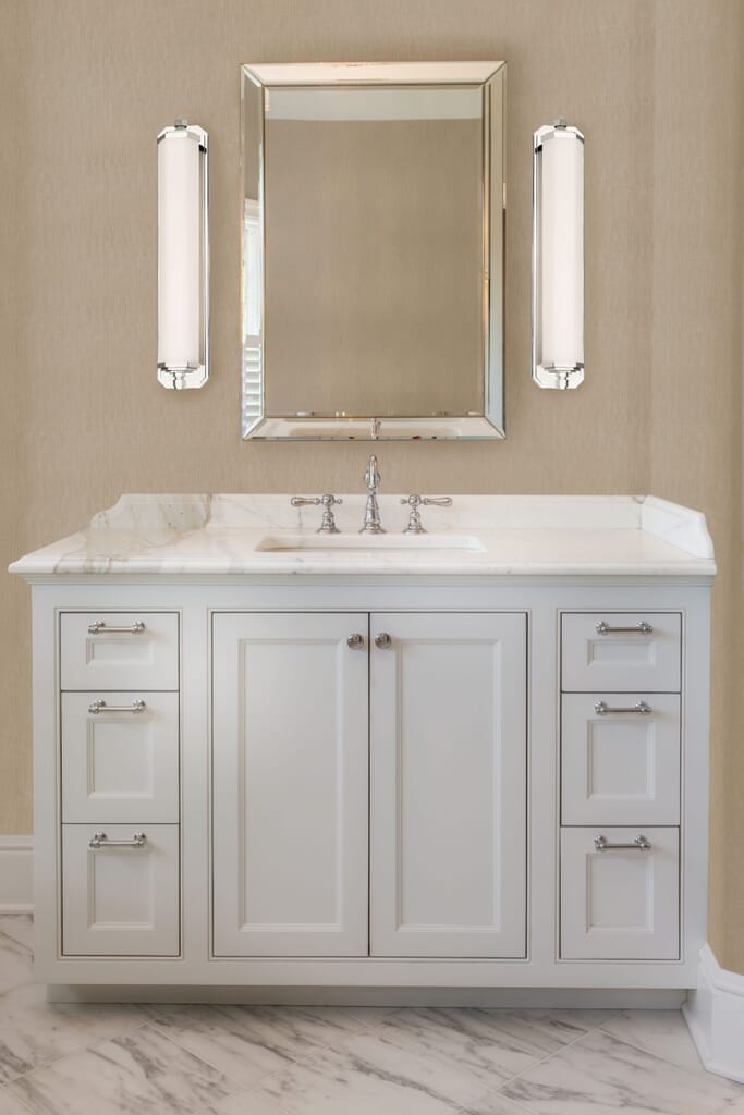 Hudson Valley McLean - The right way to use bathroom sconces - LightsOnline.com