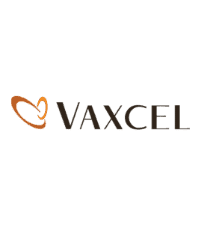 Vaxcel brand logo, small and clean style