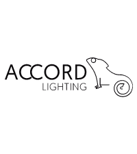 Accord Lighting brand logo, sleek design 