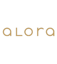 Alora brand logo, minimal design