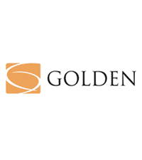 Golden Lighting brand logo, clean style