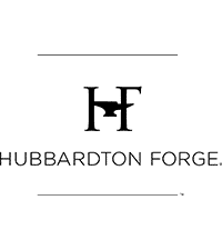 Hubbardton Forge brand logo, clean and simple style