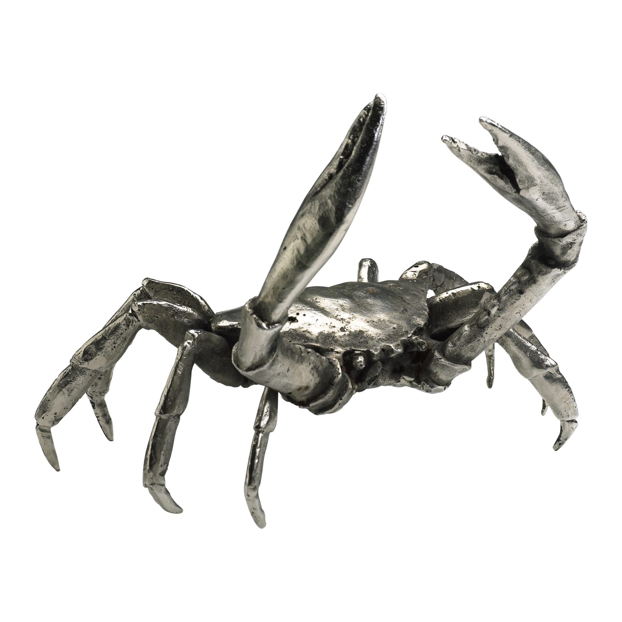 Large Crab in Silver Leaf