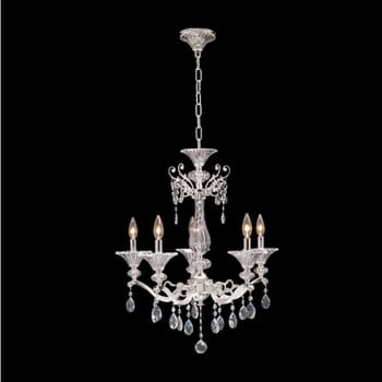 Allegri Vasari 5-Light Traditional Chandelier in Two Tone Silver