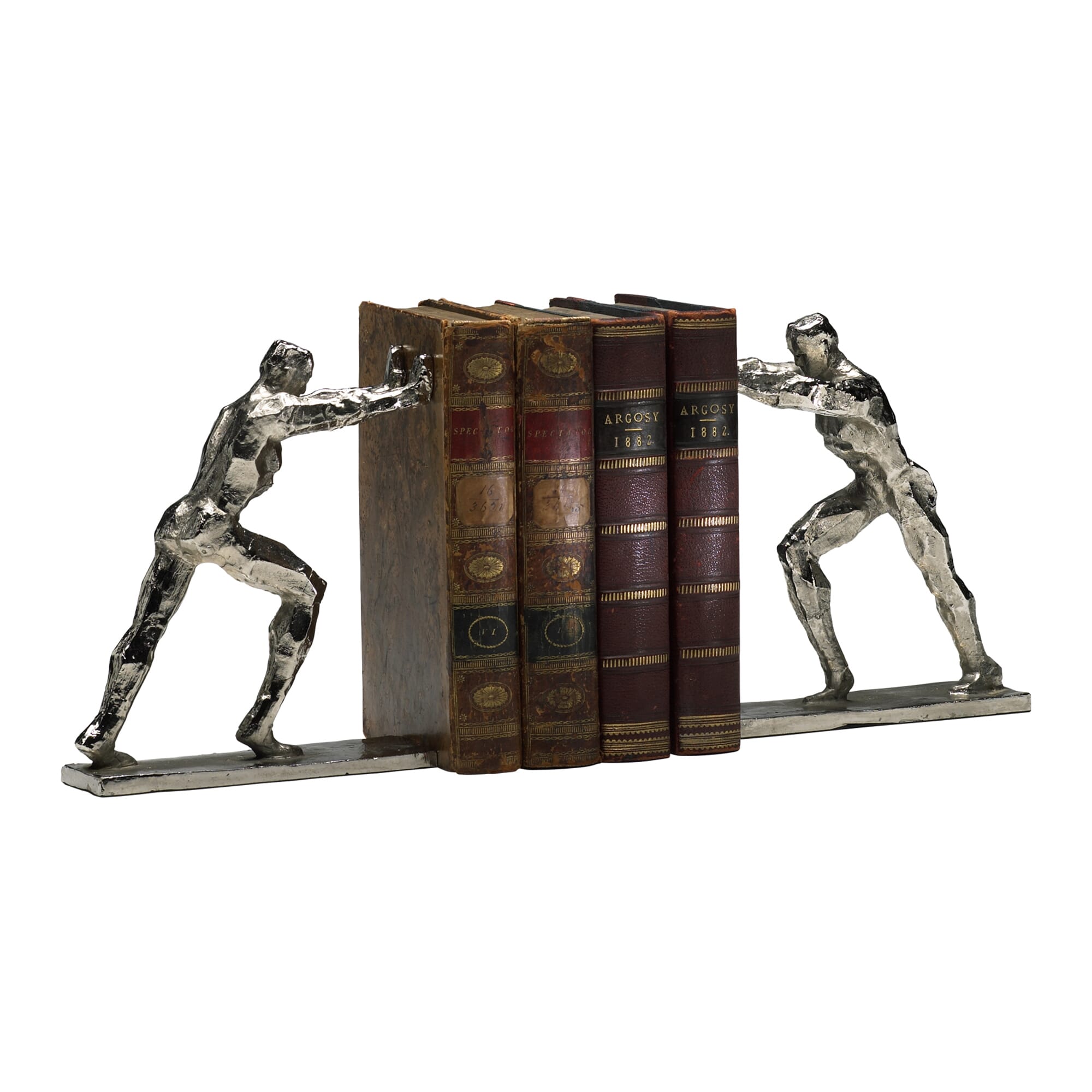 Iron Man Bookends S/2 in Silver