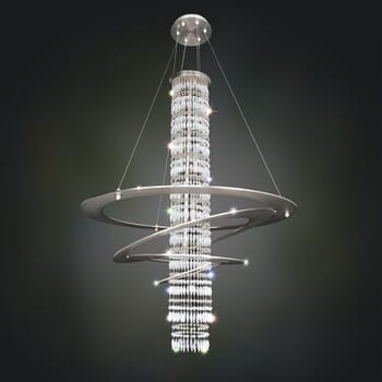Allegri Giovanni 7-Light Pendant Light in Brushed Nickel