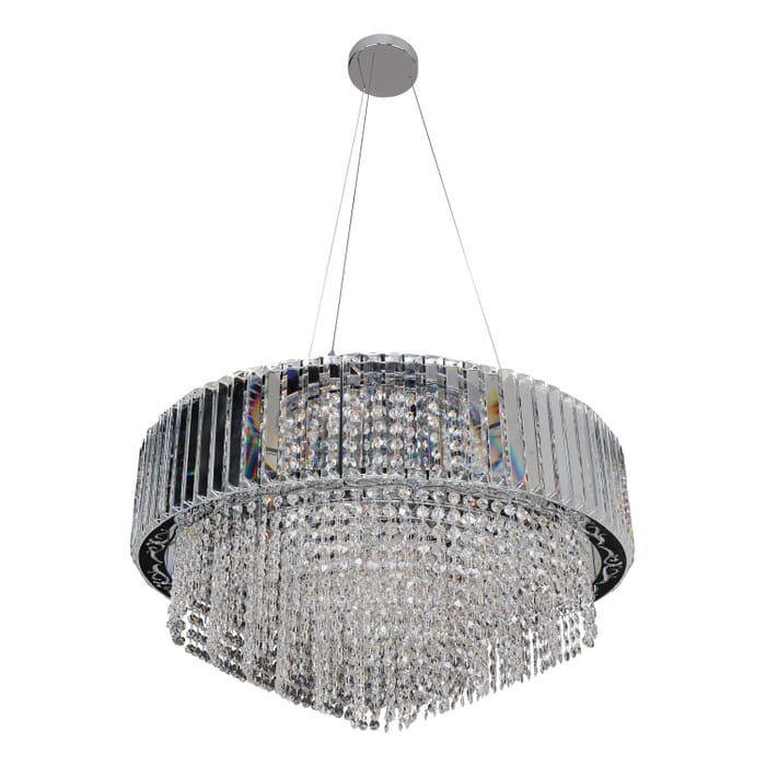 Allegri Adaliz 16-Light Pendant Light in Chrome Allegri Adaliz 16-Light Pendant Light in Chrome