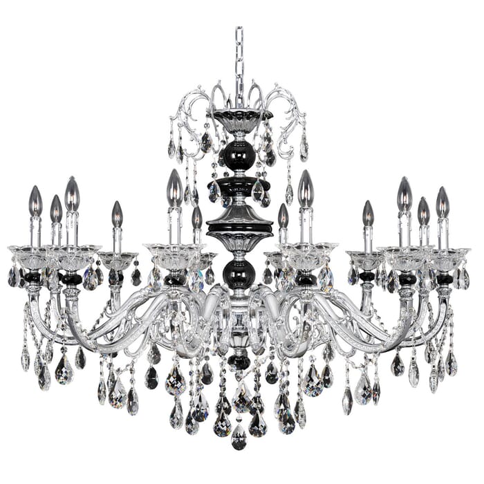 Allegri Faure 12-Light Chandelier in Chrome w/ Firenze Crystal Allegri Faure 12-Light Chandelier in Chrome w/ Firenze Crystal