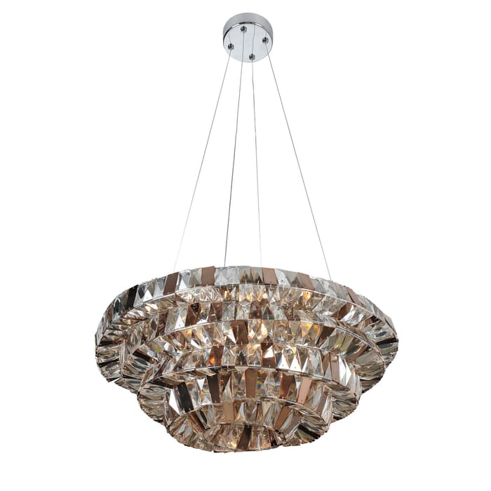 Allegri Gehry 8-Light Pendant Light in Chrome Allegri Gehry 8-Light Pendant Light in Chrome