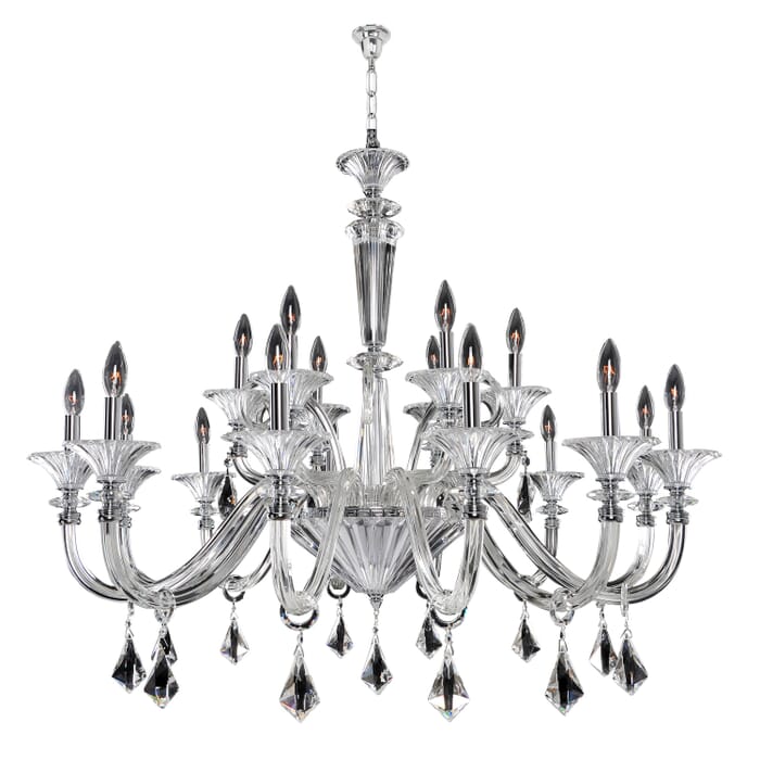 Allegri Chauvet 18-Light Transitional Chandelier in Chrome Allegri Chauvet 18-Light Transitional Chandelier in Chrome