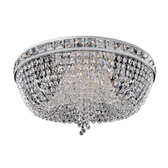Allegri Cascata 6-Light Ceiling Light in Chrome Allegri Cascata 6-Light Ceiling Light in Chrome