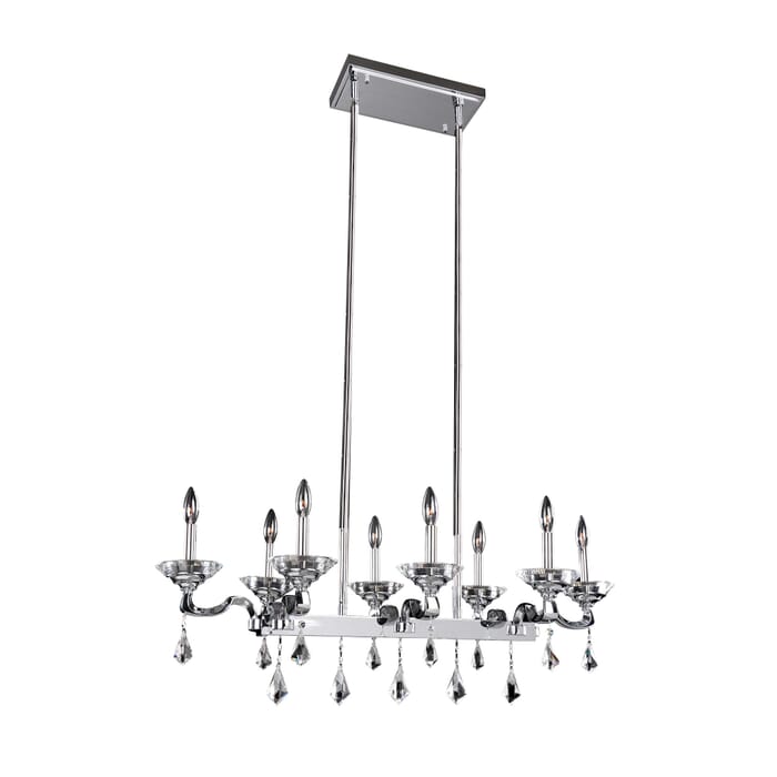 Allegri Cosimo 8-Light 40" Pendant Light in Chrome Allegri Cosimo 8-Light 40" Pendant Light in Chrome