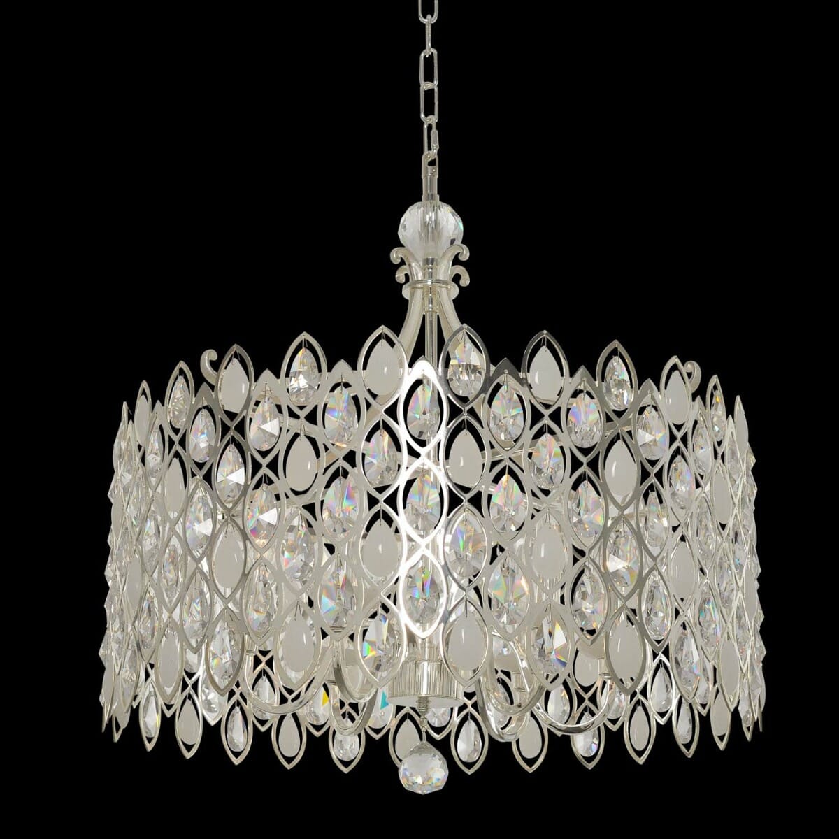 Prive 6-Light Pendant Light in Two Tone Silver