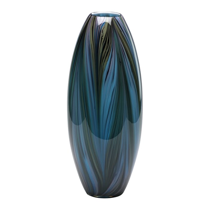 Cyan Design Peacock Feather Vase in Multi Colored Blue Cyan Design Peacock Feather Vase in Multi Colored Blue