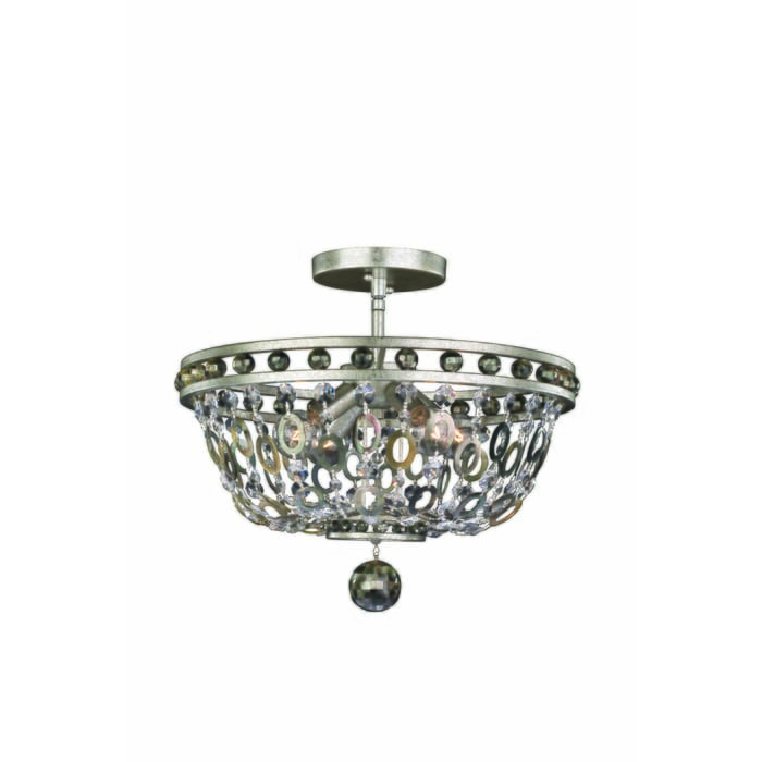 Allegri Lucia 4-Light Ceiling Light in Vintage Silver Leaf Allegri Lucia 4-Light Ceiling Light in Vintage Silver Leaf