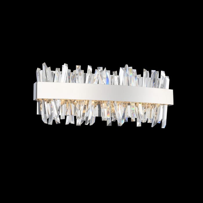 Allegri Glacier 18" Bathroom Vanity Light in Chrome Allegri Glacier 18" Bathroom Vanity Light in Chrome
