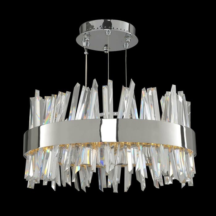 Allegri Glacier Pendant Light in Chrome Allegri Glacier Pendant Light in Chrome