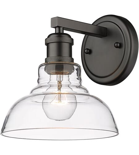 Golden Carver Bathroom Vanity Light in Matte Black