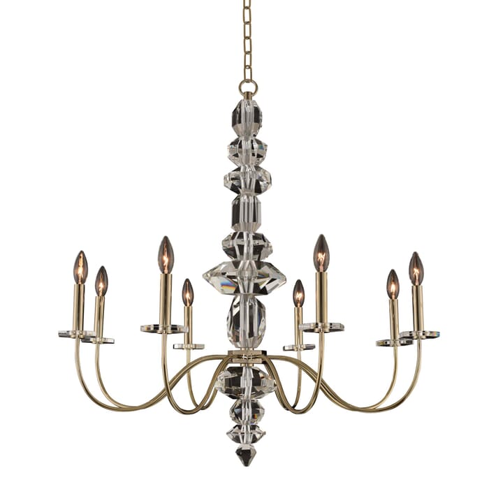 Allegri Bolivar 8-Light Modern Chandelier in Champagne Gold Allegri Bolivar 8-Light Modern Chandelier in Champagne Gold