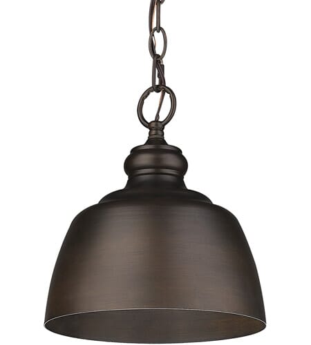 Golden Holmes Mini Pendant in Rubbed Bronze