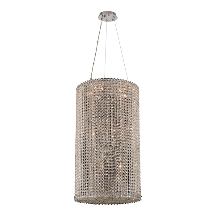 Allegri Torre 12-Light Pendant Light in Chrome Allegri Torre 12-Light Pendant Light in Chrome