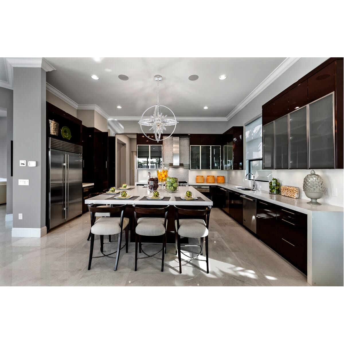 Allegri Angelo 6-Light 14" Pendant Light in Polished Silver