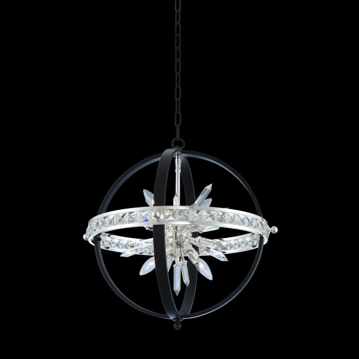 Allegri Angelo 6-Light Pendant Light in Polished Silver Allegri Angelo 6-Light Pendant Light in Polished Silver