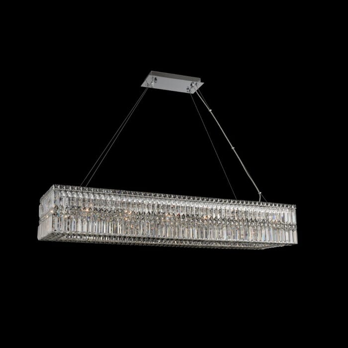 Allegri Rettangolo 14-Light 15" Pendant Light in Chrome Allegri Rettangolo 14-Light 15" Pendant Light in Chrome