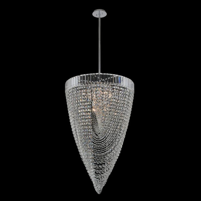 Allegri Mira 18-Light Pendant Light in Chrome Allegri Mira 18-Light Pendant Light in Chrome