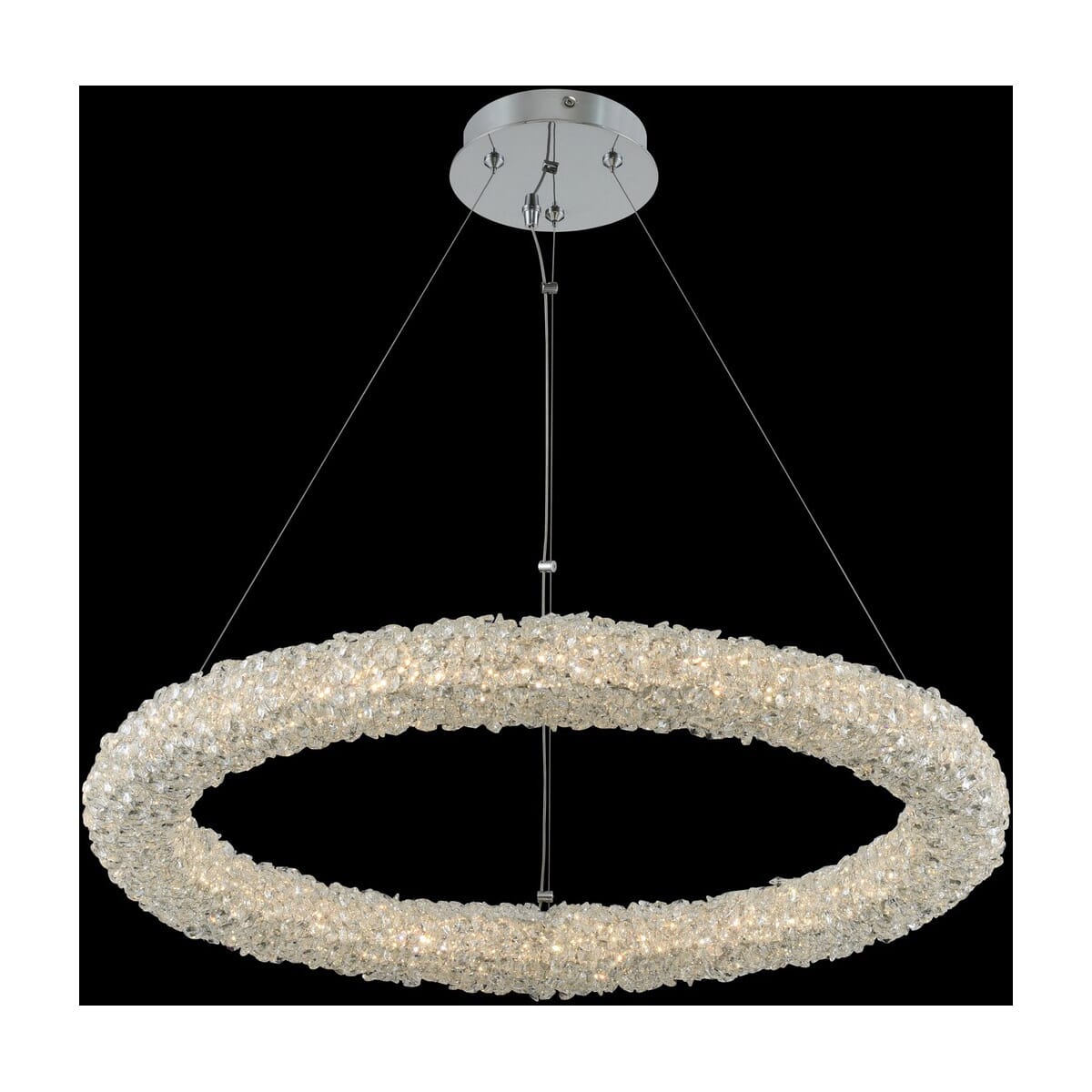 Allegri Lina 26" Pendant Light in Chrome