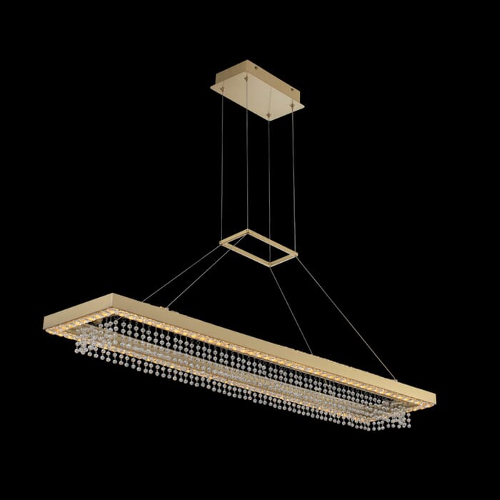 Allegri Saturno Kitchen Island Light in Brushed Brass Allegri Saturno Kitchen Island Light in Brushed Brass