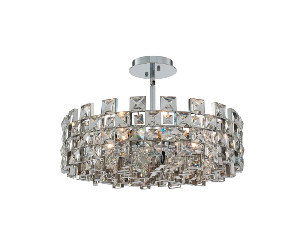 Piazze 8-Light Pendant Light in Polished Chrome