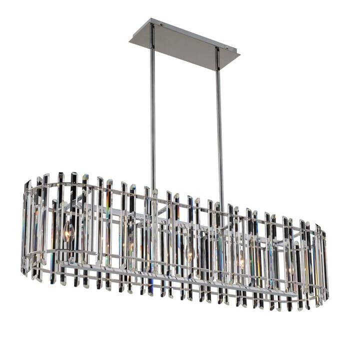 Allegri Viano 5-Light Contemporary Chandelier in Polished Chrome Allegri Viano 5-Light Contemporary Chandelier in Polished Chrome
