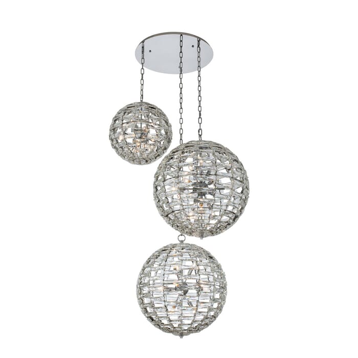 Allegri Alta 33-Light Pendant Light in Polished Chrome Allegri Alta 33-Light Pendant Light in Polished Chrome