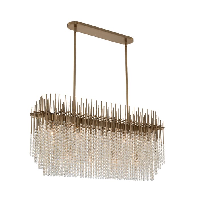 Allegri Estrella Kitchen Island Light in Brushed Champagne Gold Allegri Estrella Kitchen Island Light in Brushed Champagne Gold