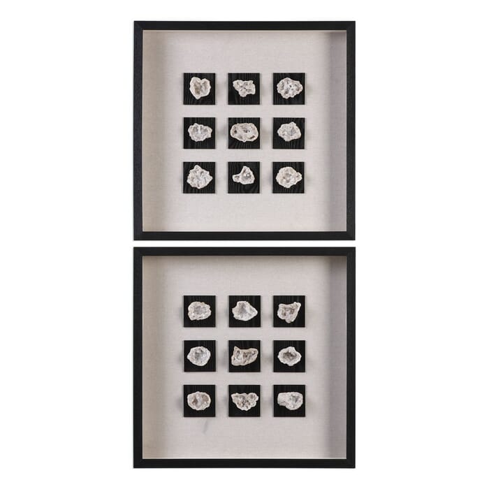 Uttermost Geode 21.63" Linen Shadow Box in Natural/Black Uttermost Geode 21.63" Linen Shadow Box in Natural/Black