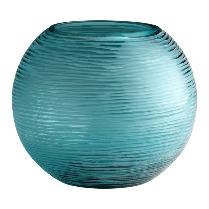 Cyan Design Large Round Libra Vase in Aqua Cyan Design Large Round Libra Vase in Aqua