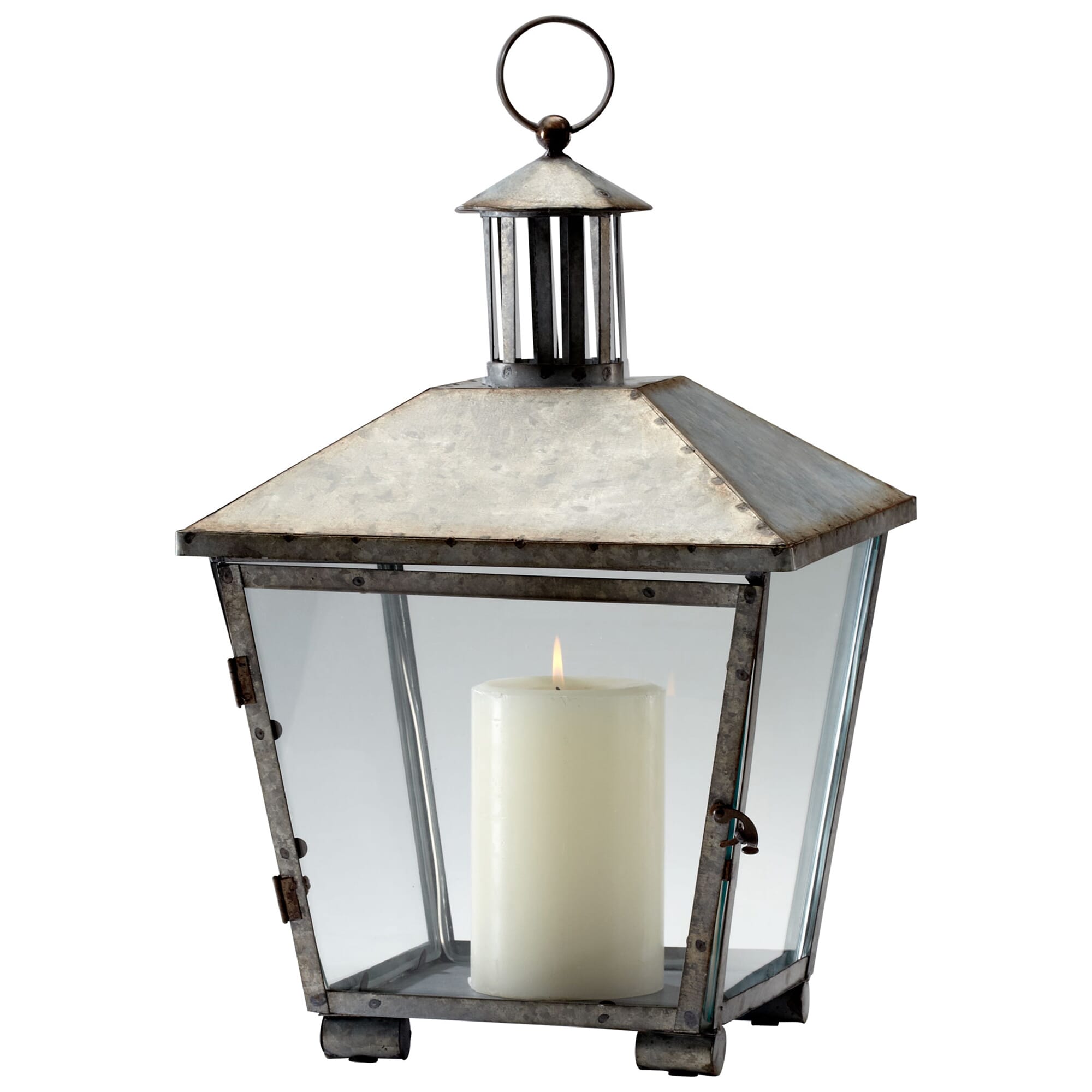 Delta Lantern in Rustic Iron