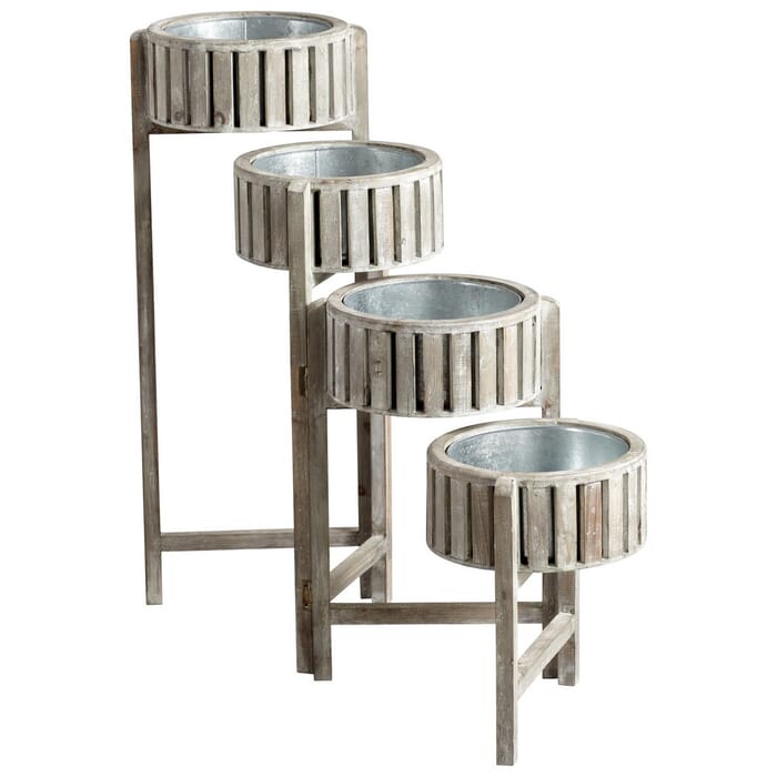 Cyan Design Cascade Screen 61.25" Outdoor Planter in Antique White Cyan Design Cascade Screen 61.25" Outdoor Planter in Antique White