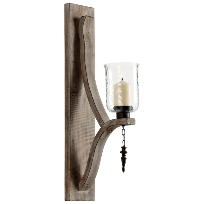 Cyan Design Giorno Wall Candleholder in Washed Oak Cyan Design Giorno Wall Candleholder in Washed Oak
